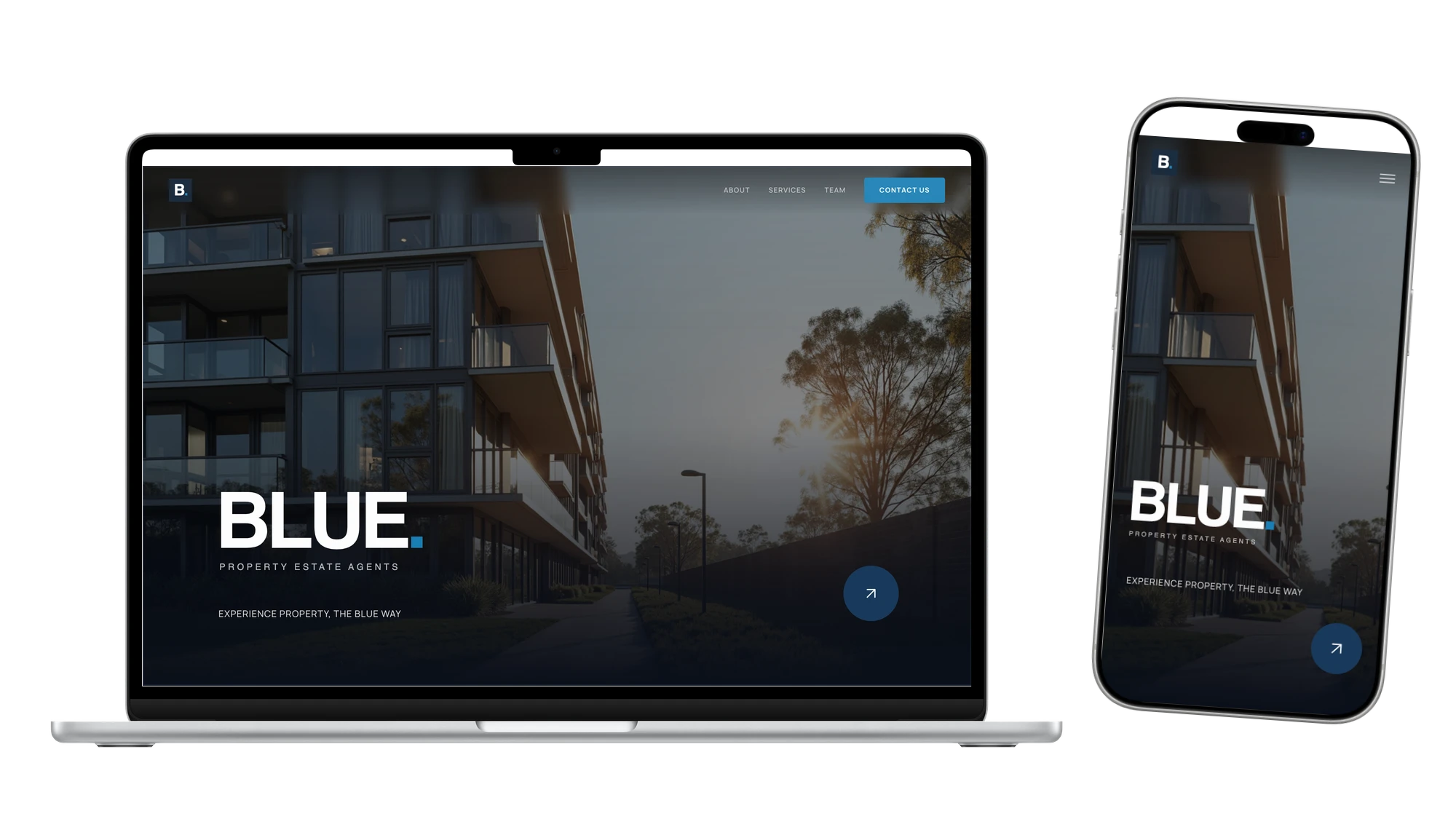 Real Estate website example