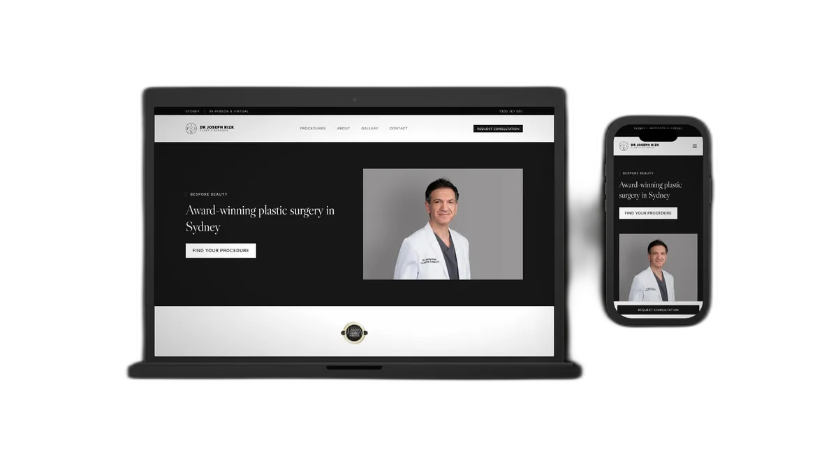 Dr Joseph Rizk — Plastic Surgery · Sydney website