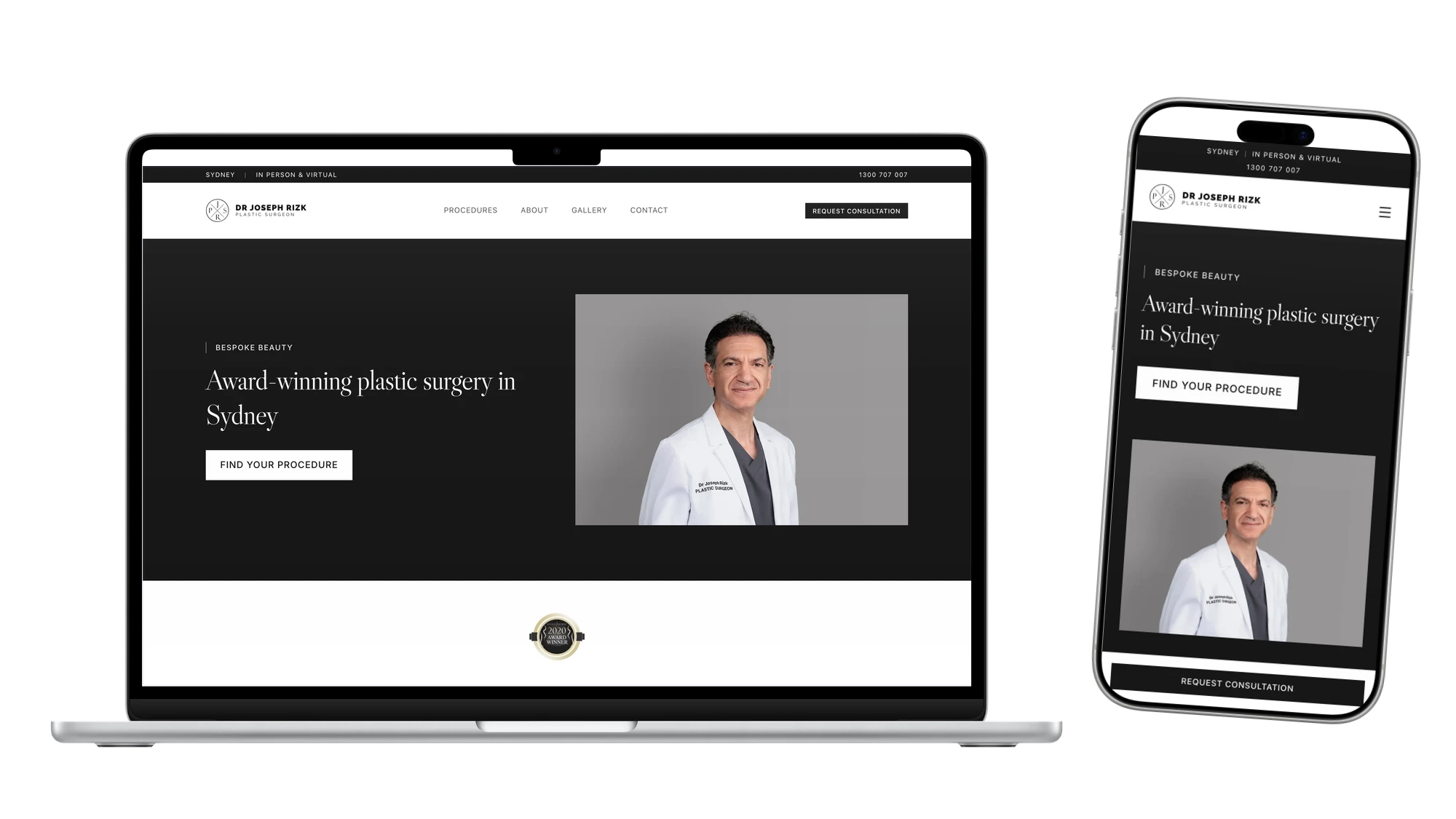 Medical & Specialist website example