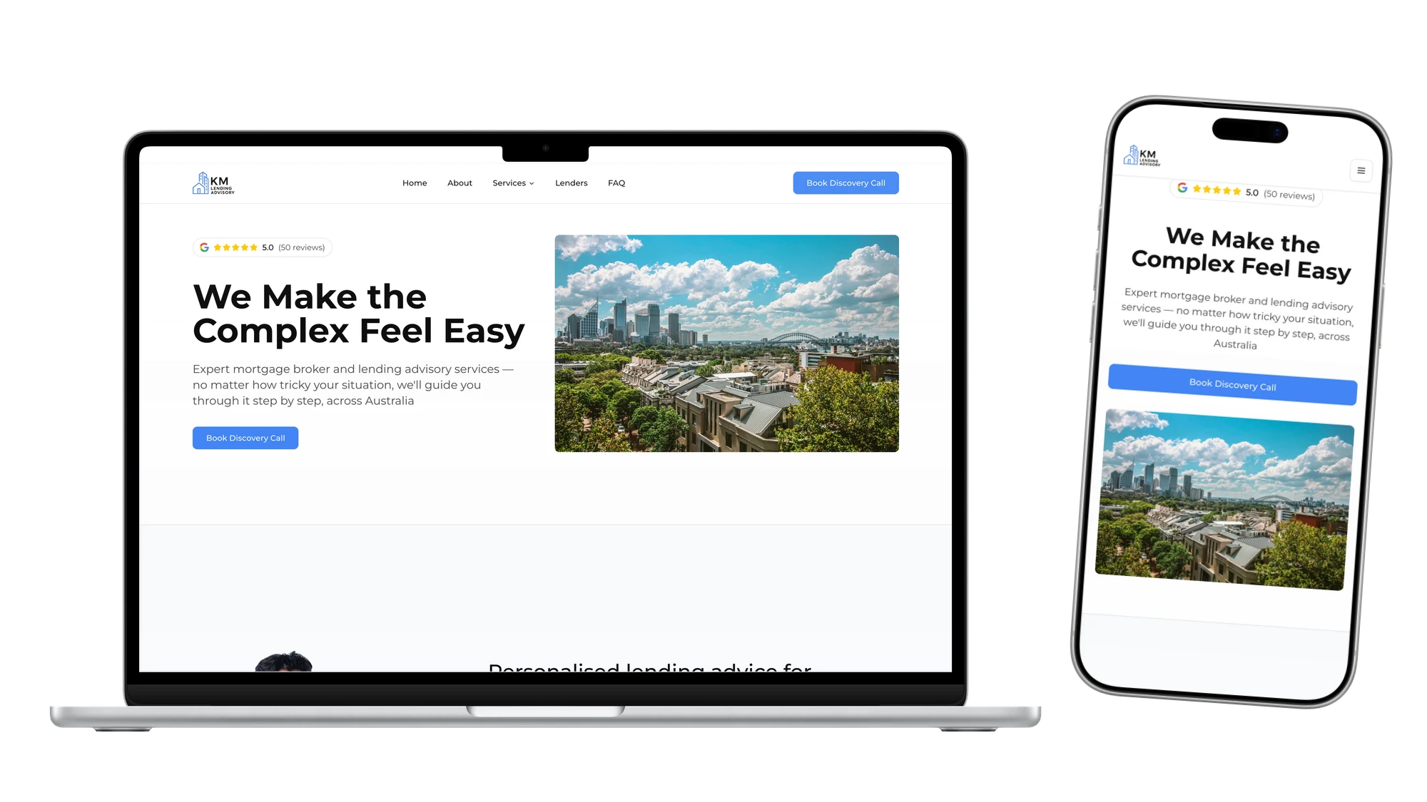 Finance & Lending website example