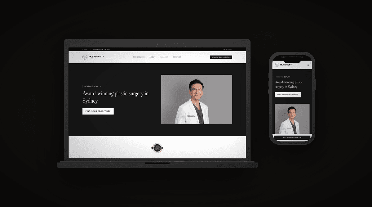 Dr Joseph Rizk — desktop and mobile